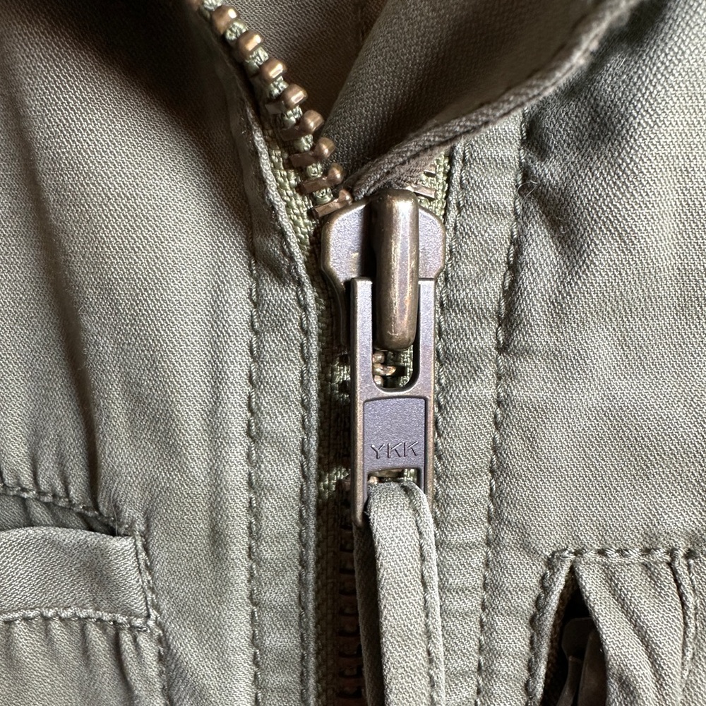 Madewell Women's Jacket Utility Military Fleet Jacket Army Olive
Green Small - Picture 4 of 16